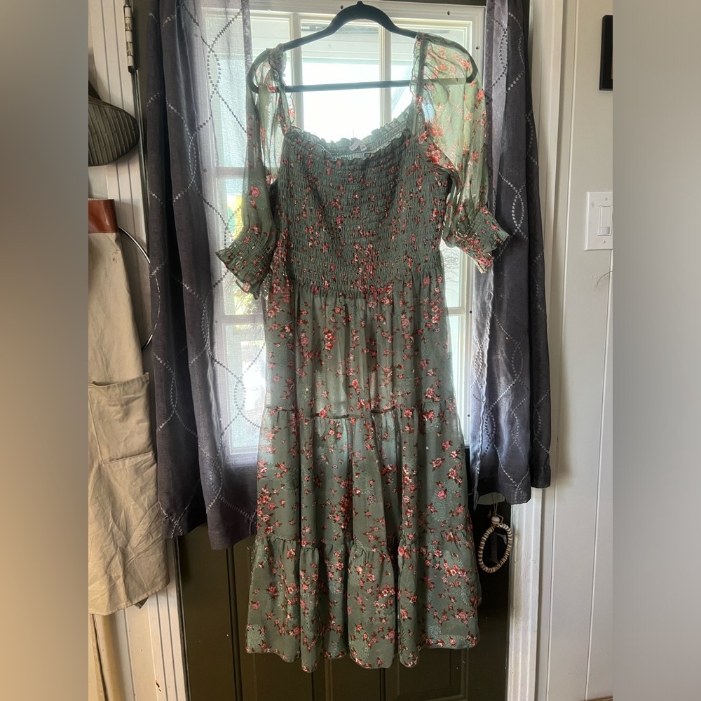 Fabian Jacquard Midi Dress